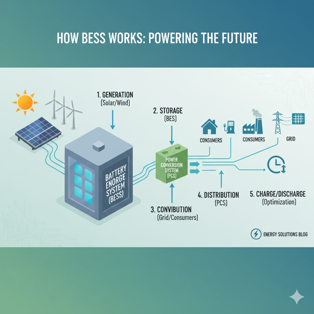 how does battery energy storage system (bess) works