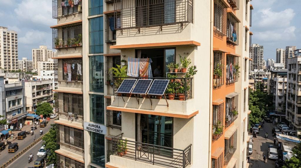 solar panels for apartments India