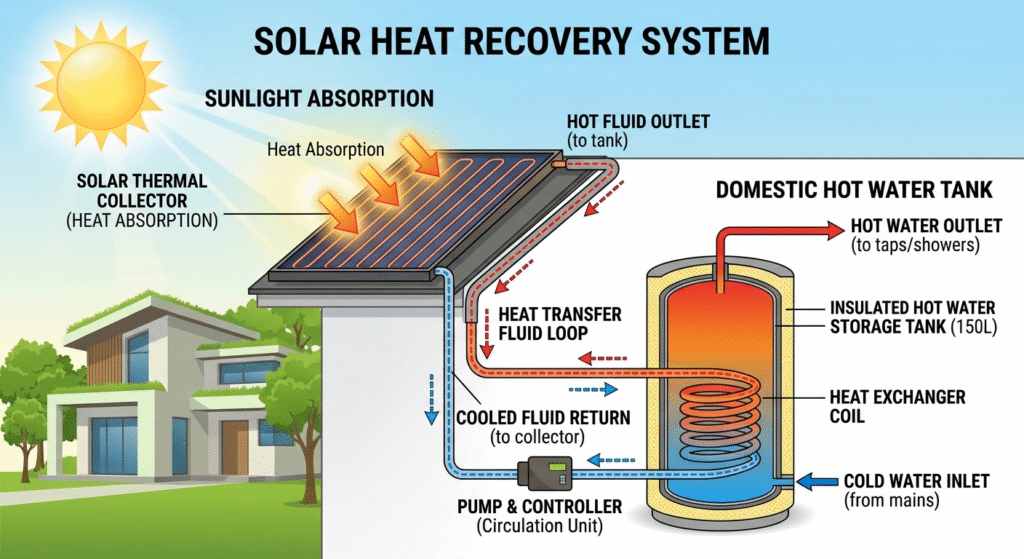 how solar heat recovery works