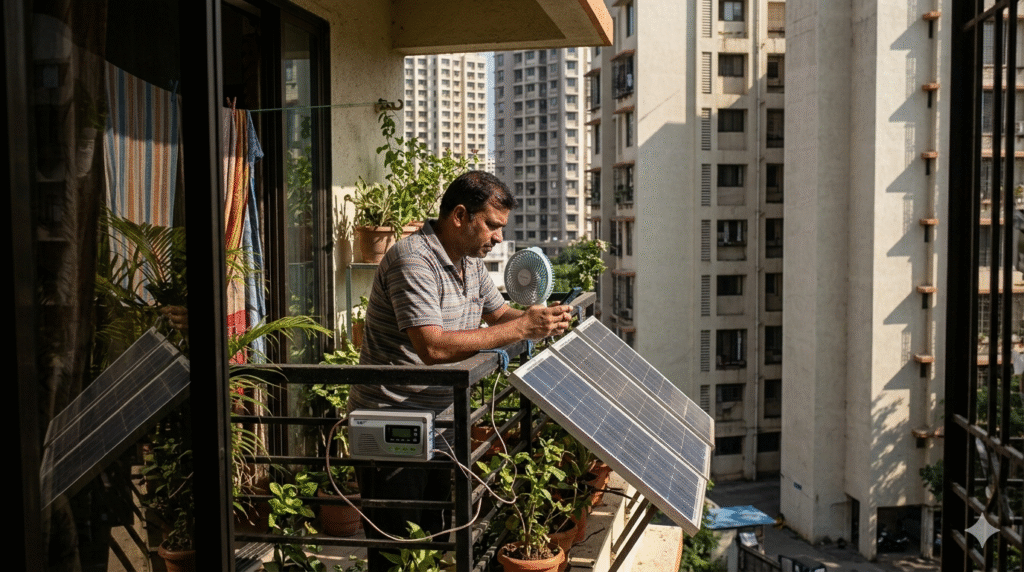 can I install solar panels on balcony