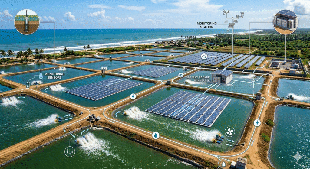 how solar power supports aquaculture operations