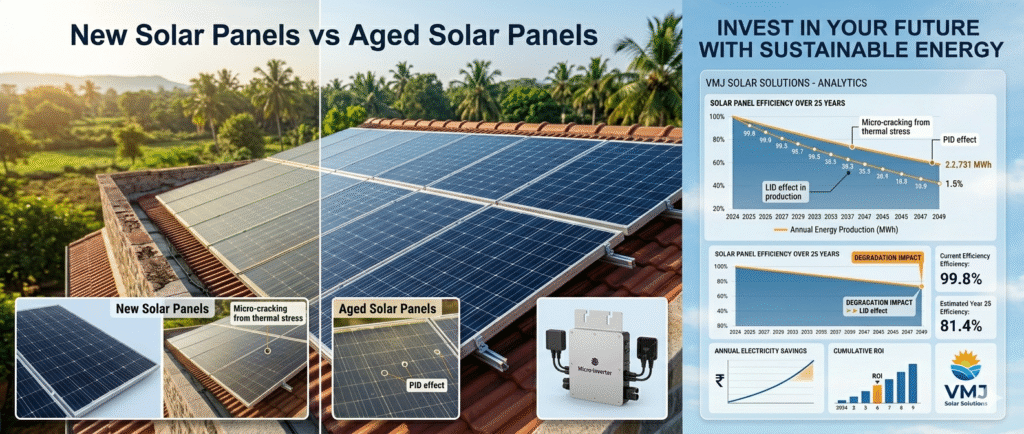 New Solar Panels vs Aged Solar Panels