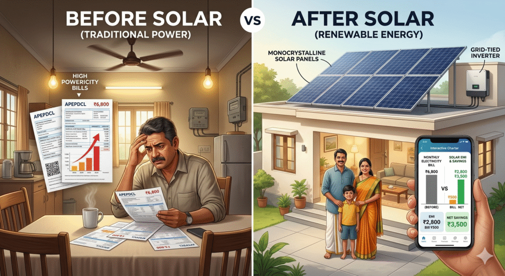 Before Solar" and "After Solar