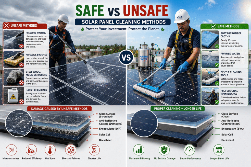 how to clean solar panels cleanly