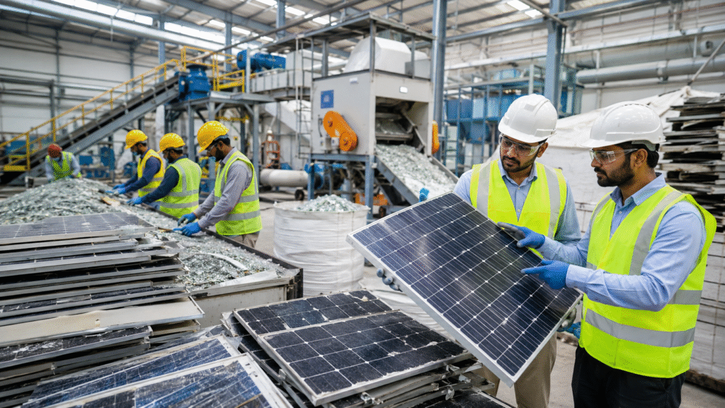 solar recycling facility in India