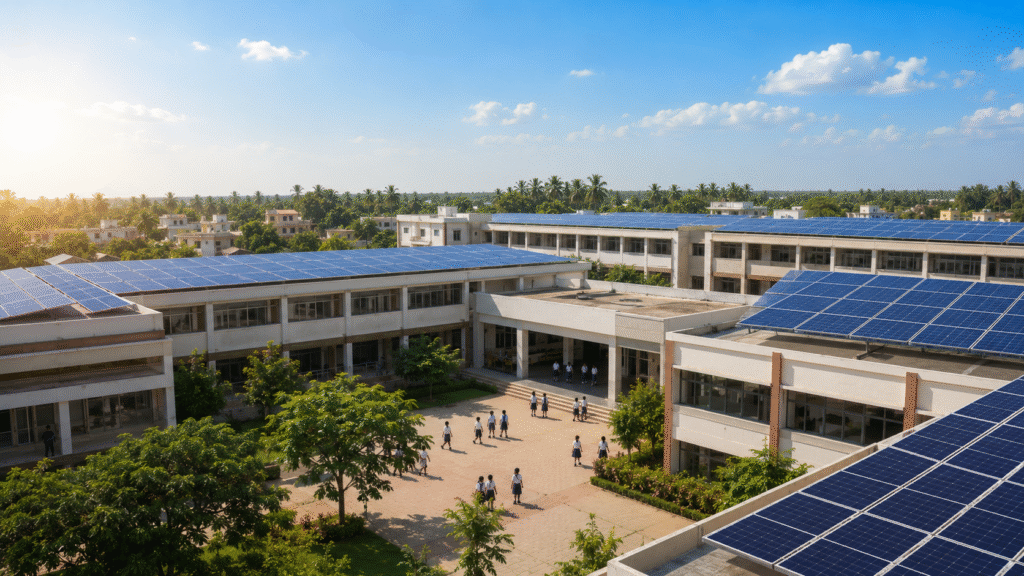 Can schools install rooftop solar panels?