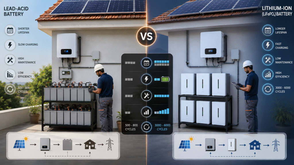 Lead-Acid battery vs Lithium-Ion