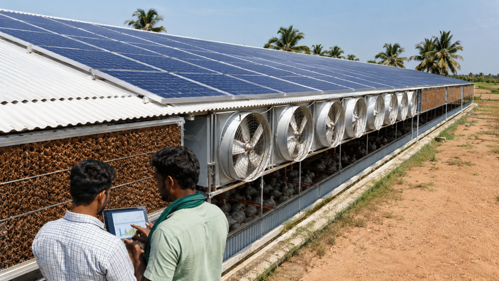 hybrid solar for poultry