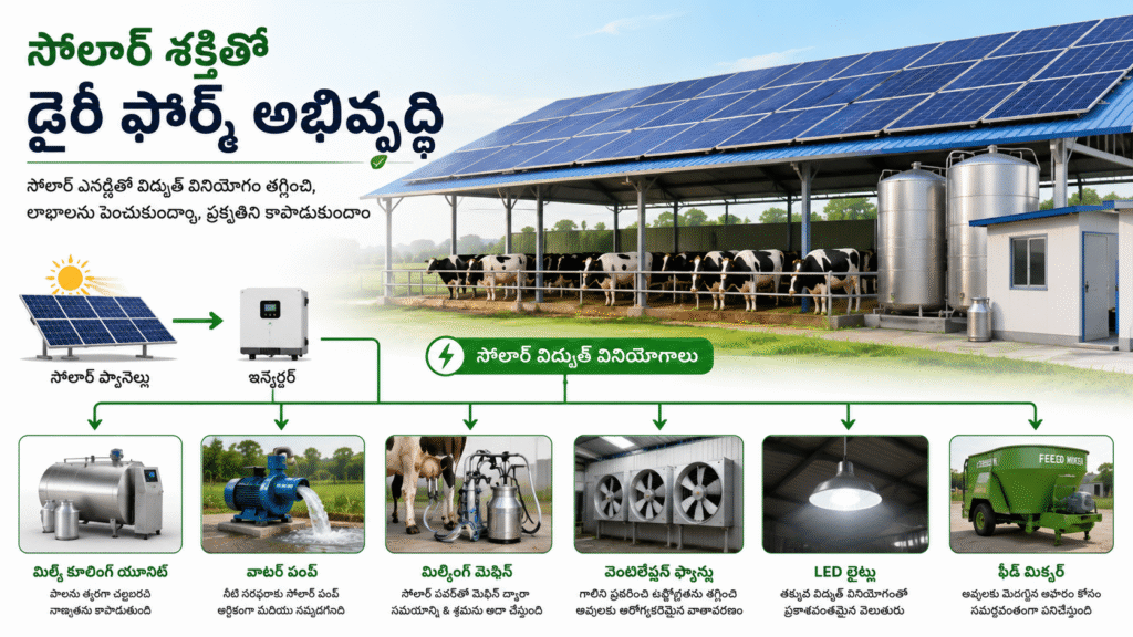 Commercial Solar Installation for Dairy Farms