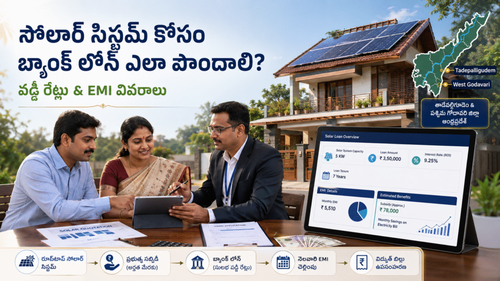 Solar subsidy మరియు bank loan రెండూ పొందవచ్చా?