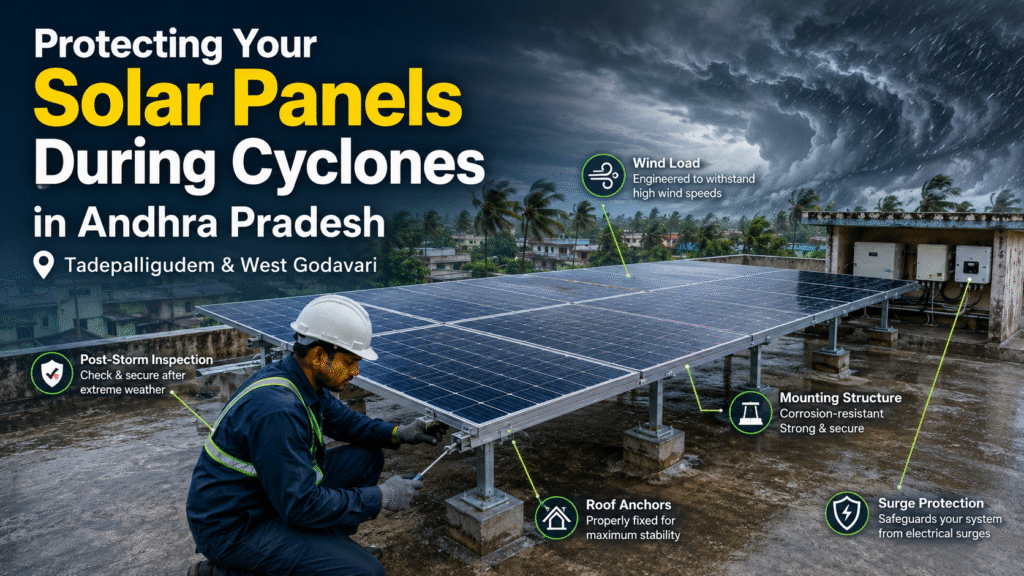 Protecting Solar Panels During Cyclones in Andhra Pradesh