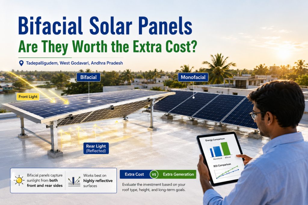 Bifacial Solar panels in West Godavari