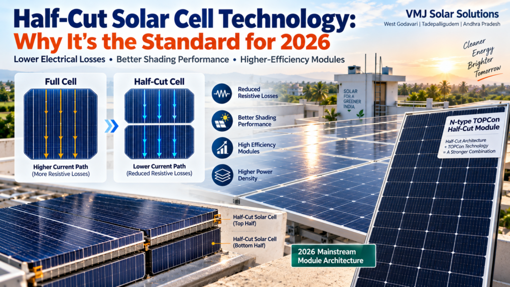 Half-Cut Solar Cell Technology
