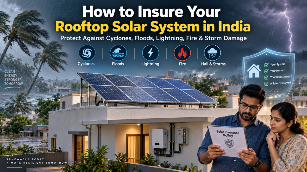Does home insurance cover rooftop Solar panels?