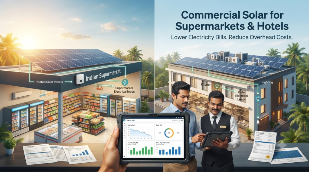 Commercial Solar for Supermarkets and Hotels